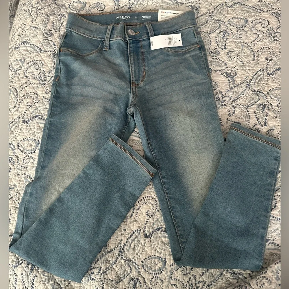 Jeggings for girls, old navy ballerina, size 8, short jeans 8 slim